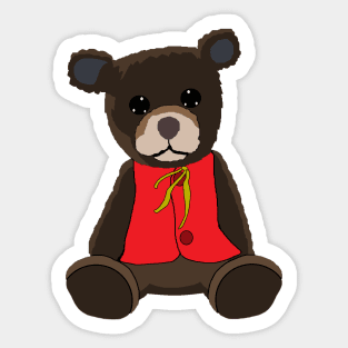 imaginary chauncey the bear Sticker